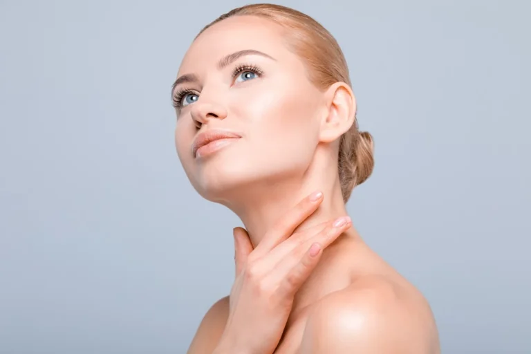 woman with pretty neck