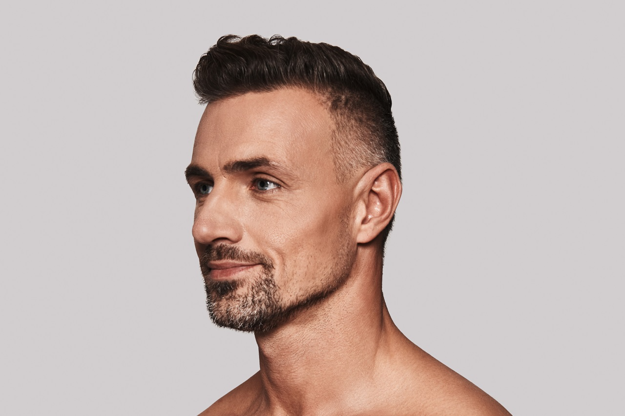 profile of man with dark hair