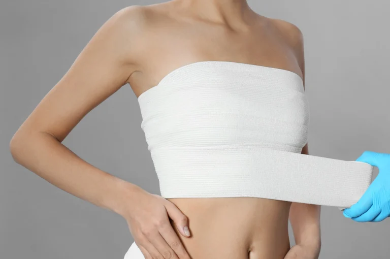 woman post breast surgery